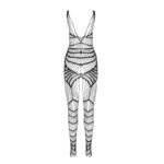 PASSION - BS 102 BODYSTOCKING BIANCO TAGLIA UNICA - immagine 3