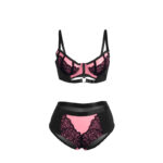 SUBBLIME - 955571 SET REGGISENO IN VERNICE ROSA CON CERNIERA E REGGISENO A RETINO S/M - immagine 5